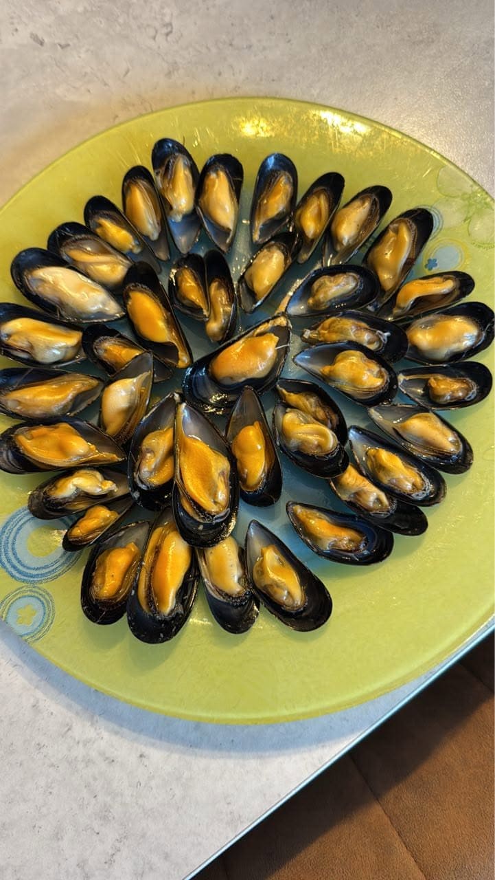 Moules de bouchot cuisinées